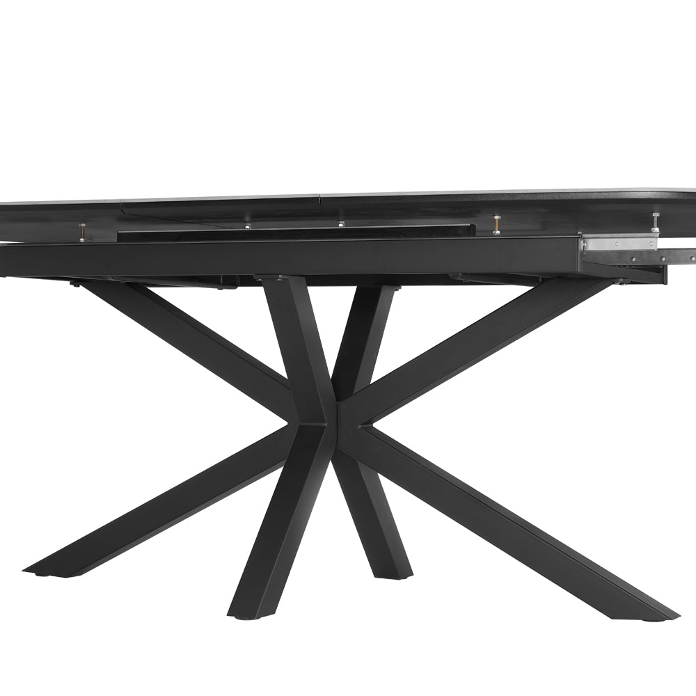 Vera Extending 160-200cm Ceramic Dining Table, Grey
