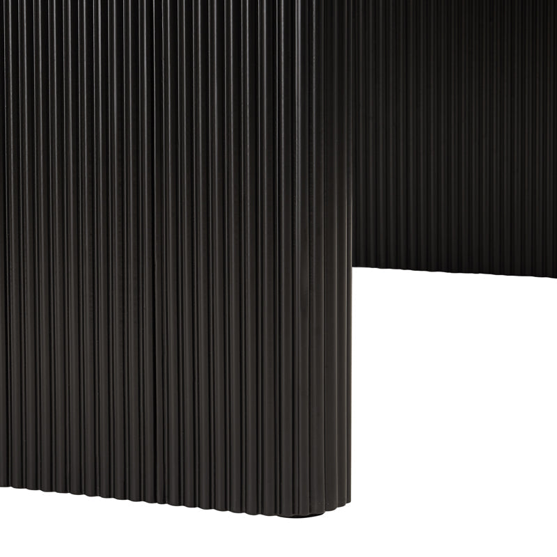 Japan Oval Japandi Dining Table, Black