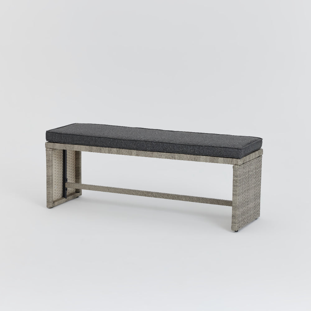 Madeira 4 Piece Garden Corner Set with Cover - Grey