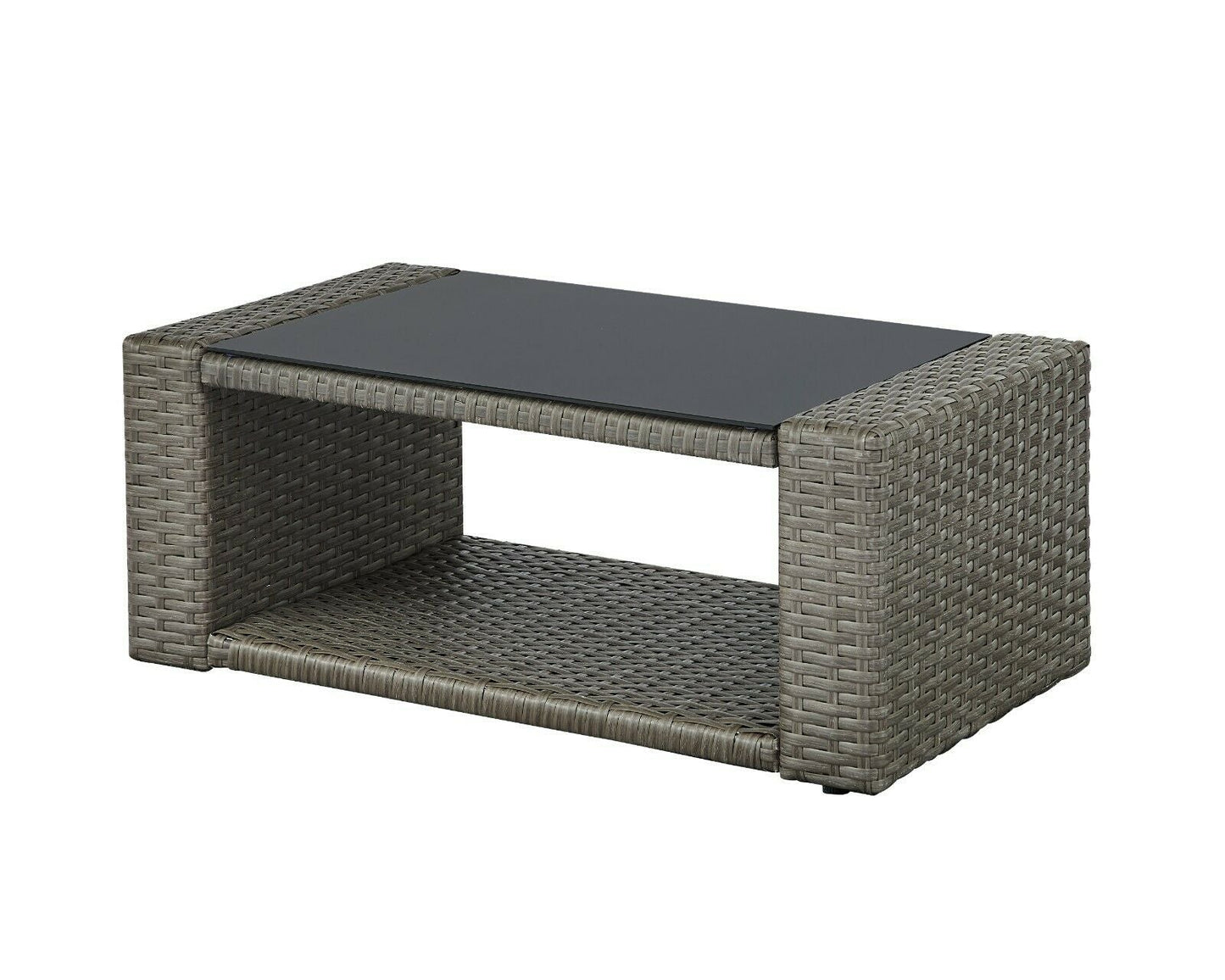 Florence 4 Piece Garden Lounger Set with Cover - Grey