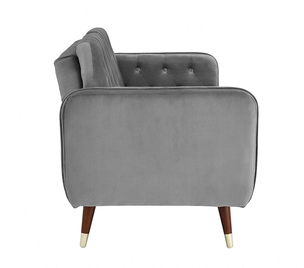 Whitby Dark Grey Velvet 3 Seater Sofabed