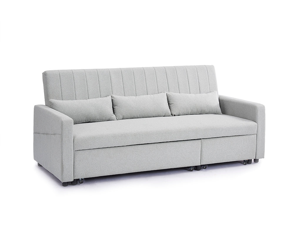 Devon Grey Linen fabric Sofabed