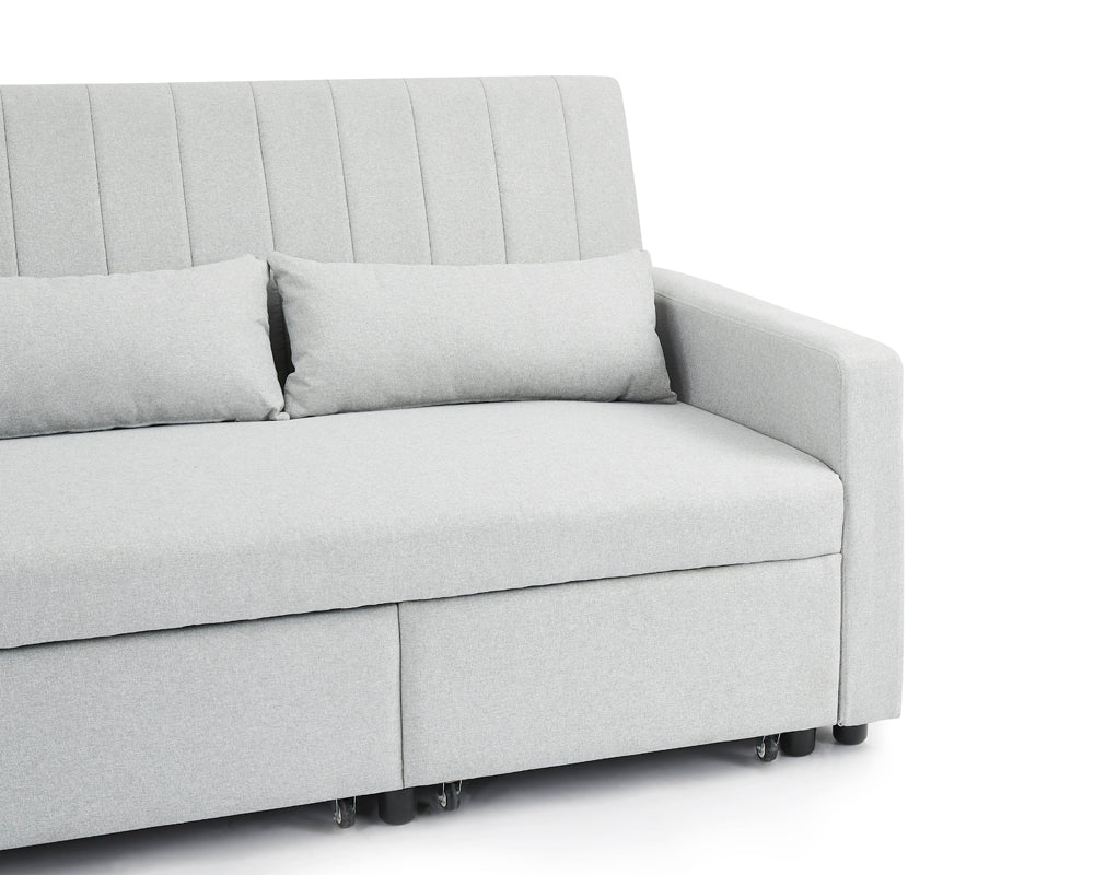 Devon Grey Linen fabric Sofabed