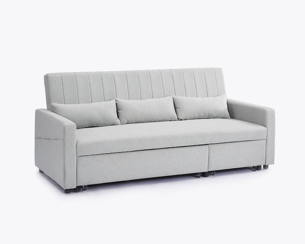 Devon Grey Linen fabric Sofabed