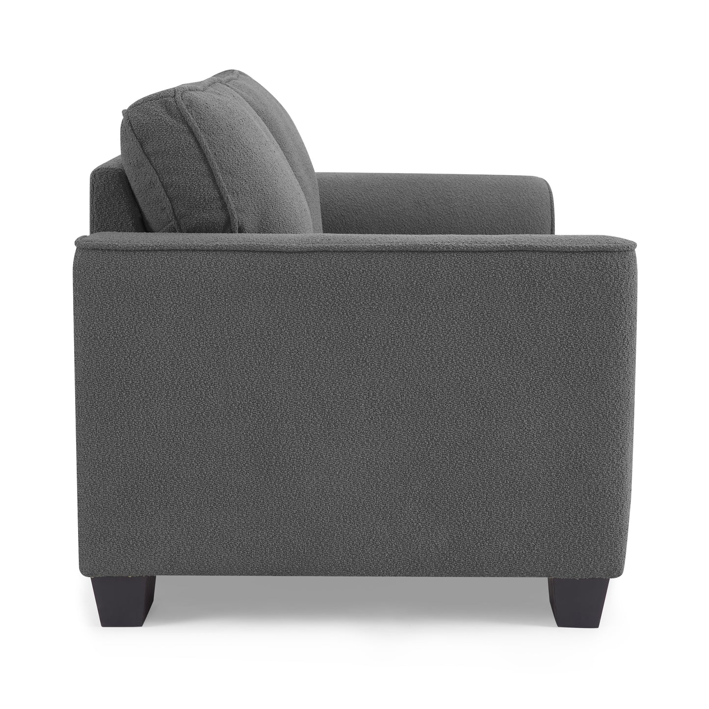 Jada Dark Grey Boucle Fabric 2 Seater Sofa