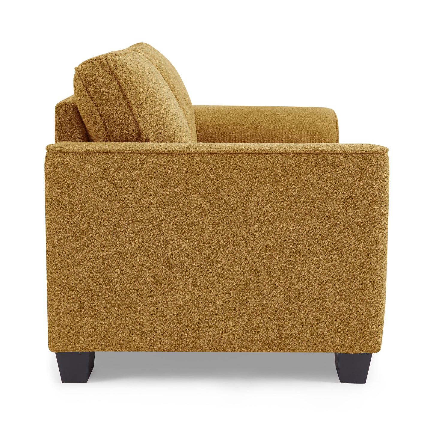 Jada Mustard Boucle Fabric 3 Seater Sofa