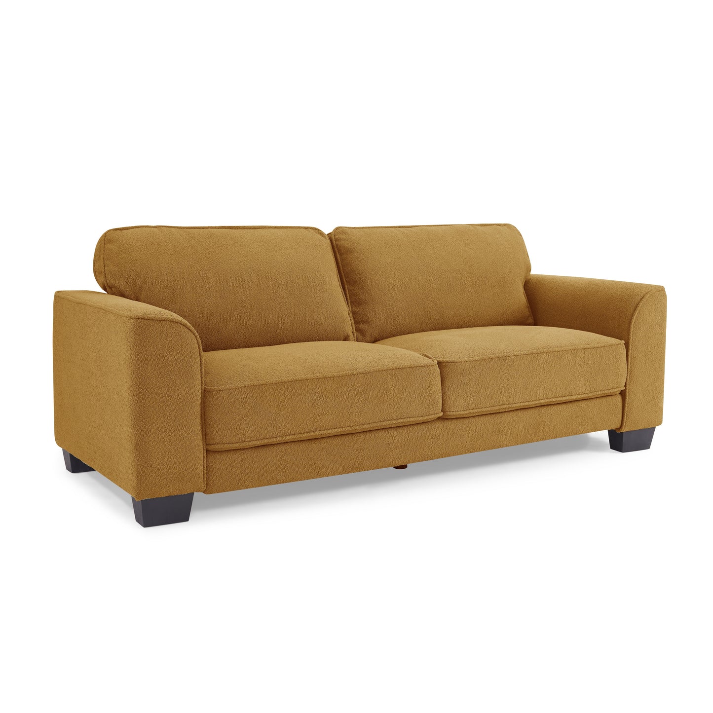 Jada Mustard Boucle Fabric 3 Seater Sofa