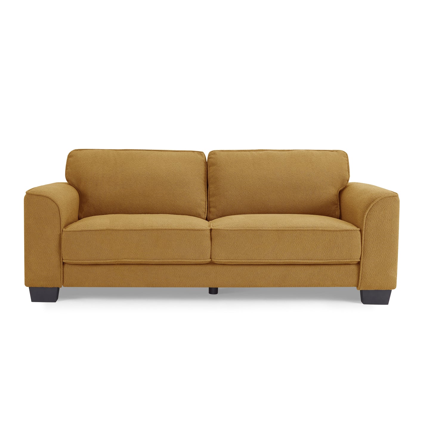 Jada Mustard Boucle Fabric 3 Seater Sofa