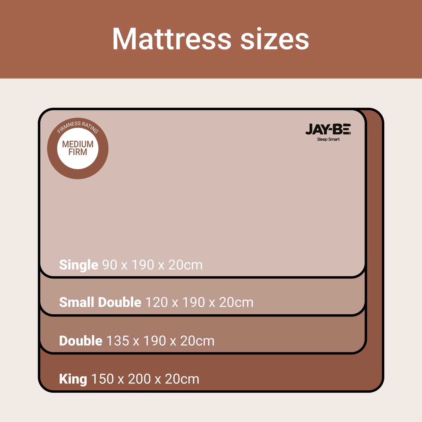Jay-Be RYZE Memory Deep Quilted Mattress - King