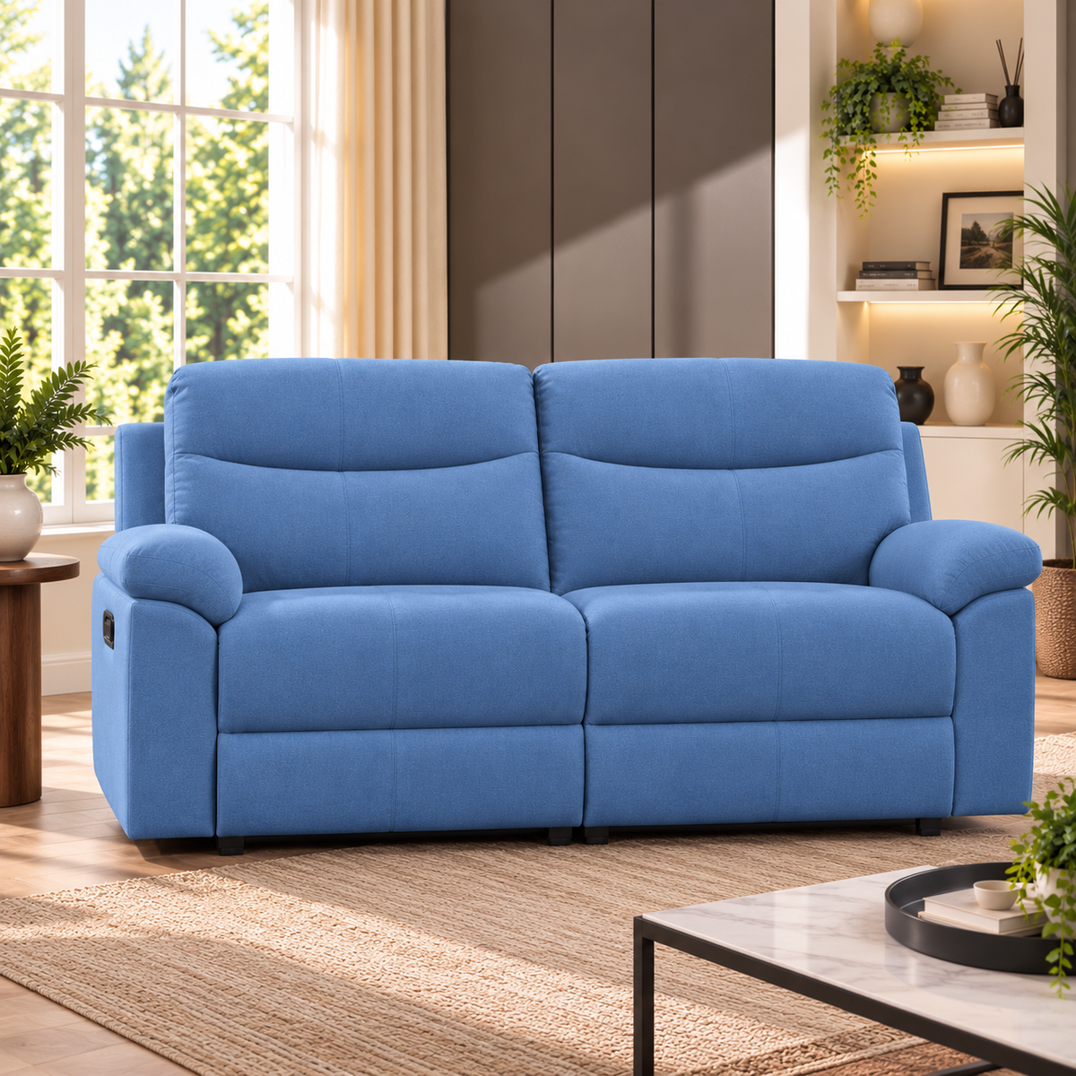 Violethill 3 Seater Fabric Manual Recliner
