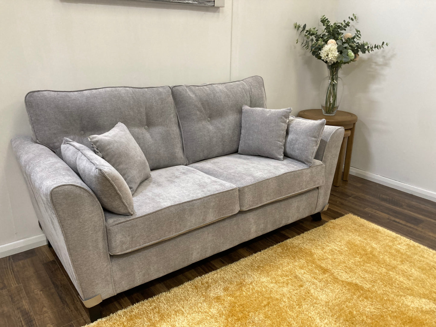 Caroline 3+1+1 Upholstered Suite - Grey