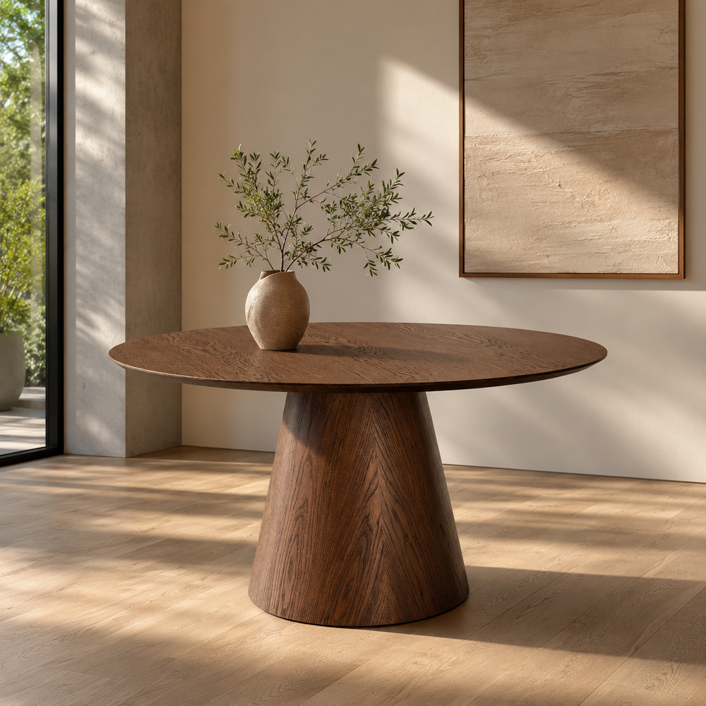 Arco 1100 Round Fixed Table - Bordo