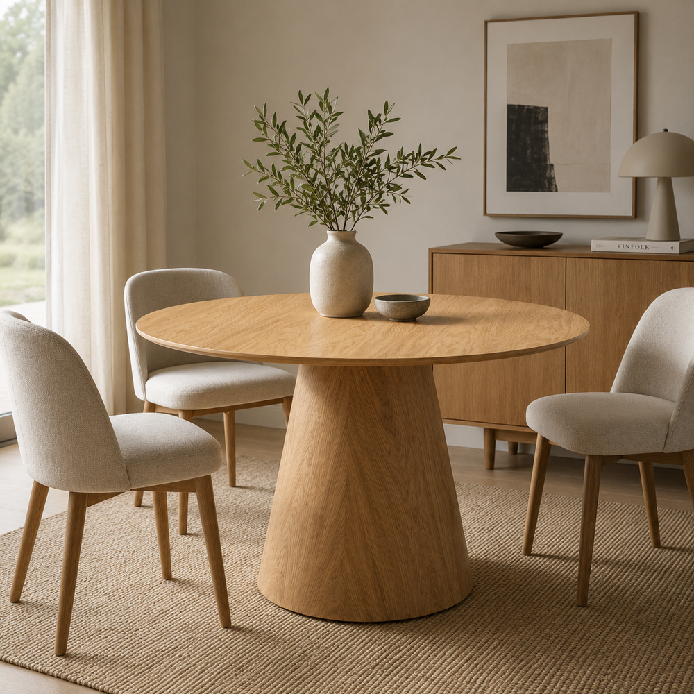 Arco 1100 Round Fixed Table - Natural