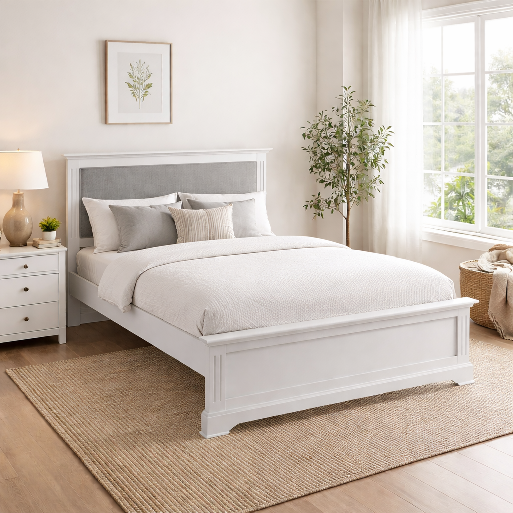 Bia Grey King Size Bed Frame