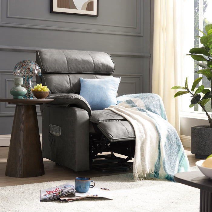 Meadow Electric Lift and Tilt Recliner - Dark Grey
