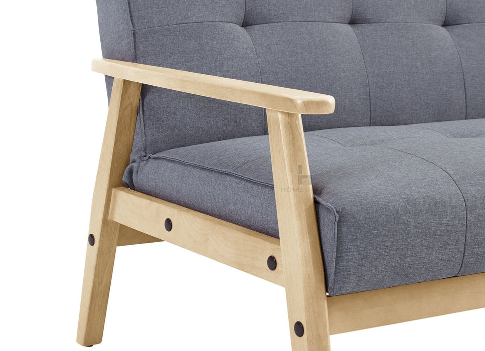 Wiltshire 3 Seater Fabric Sofa Bed - Light Grey