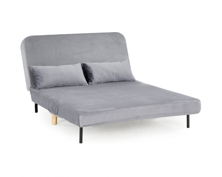 Lawson Double Futon Sofa Bed - Grey Velvet