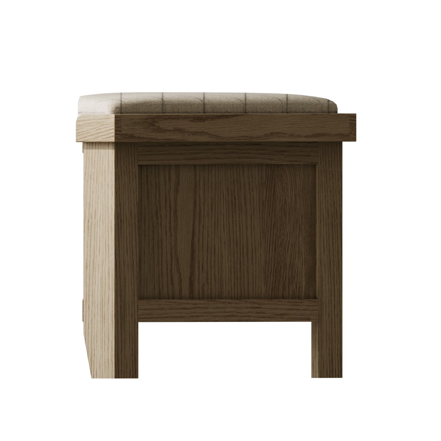 Helios Smoked Oak Corner Hall Bench