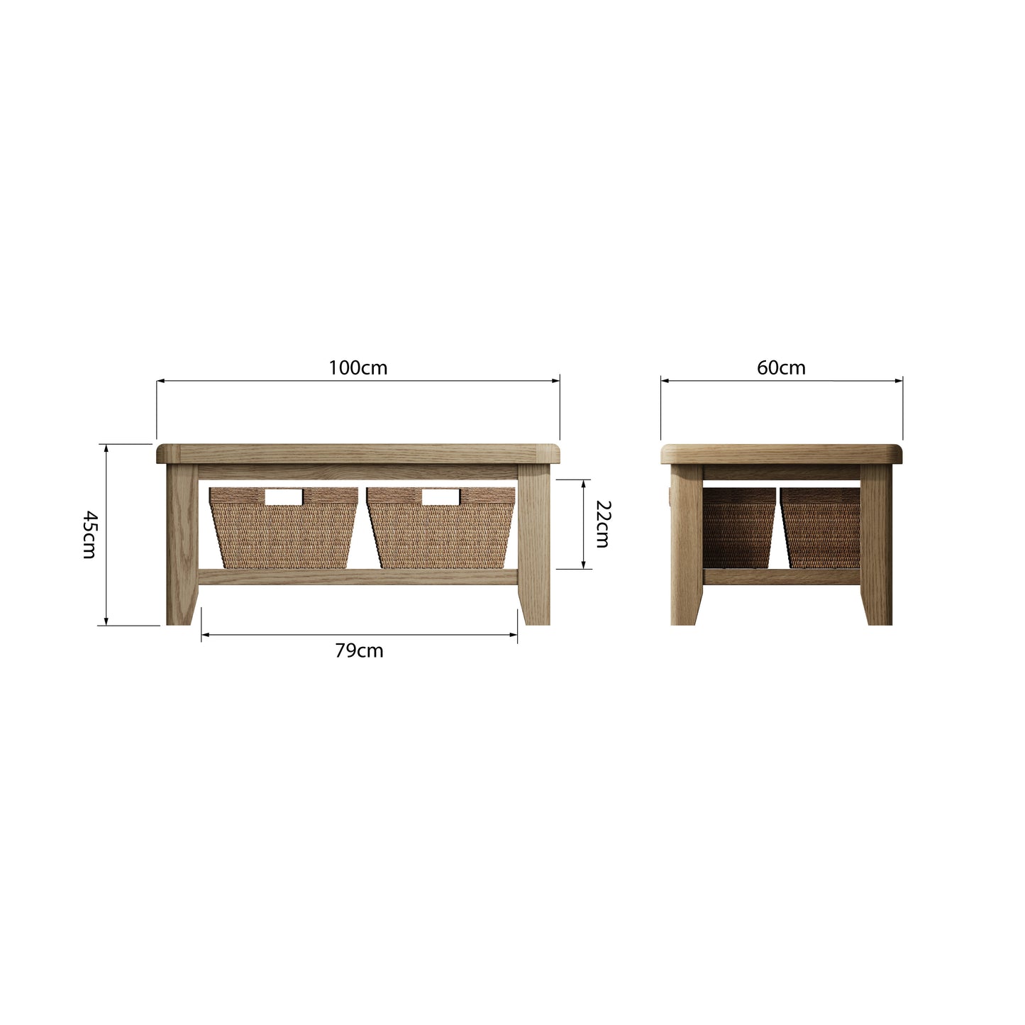 Helios Smoked Oak Coffee Table
