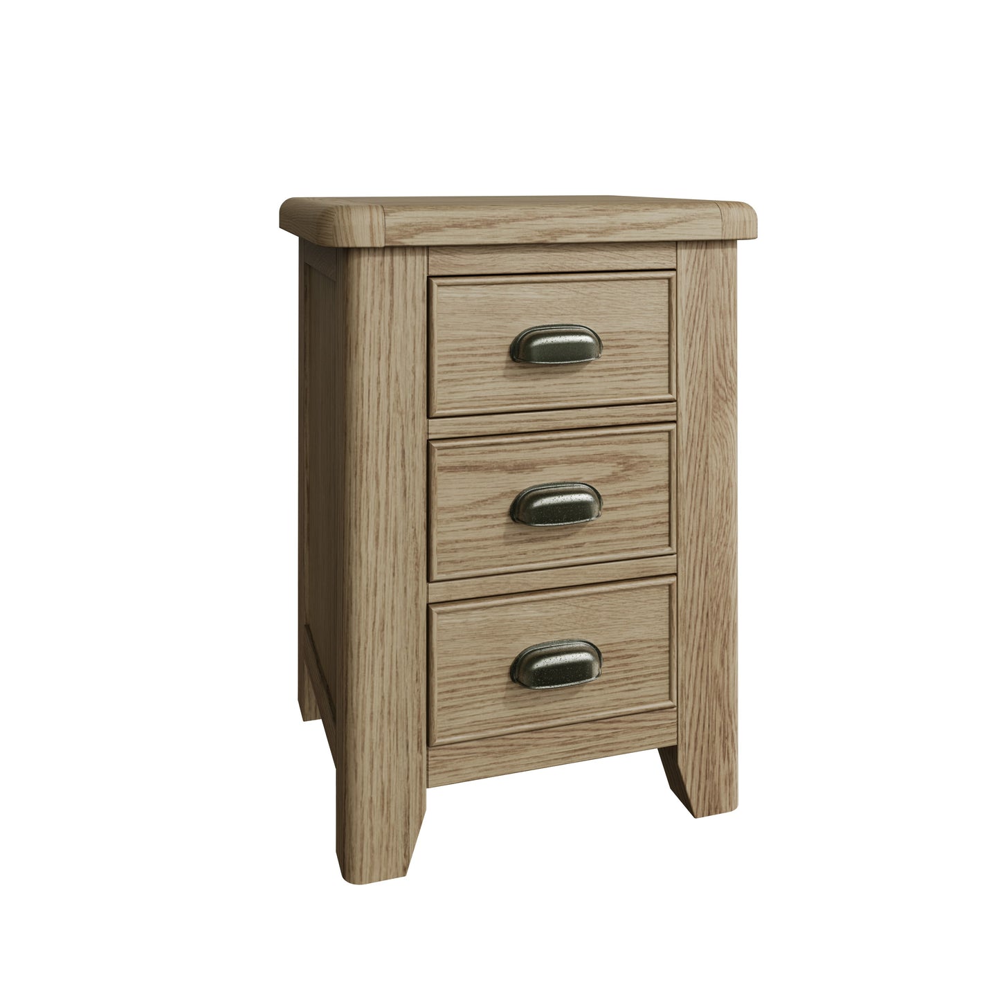 Helios Smoked Oak Large Bedside Cabinet