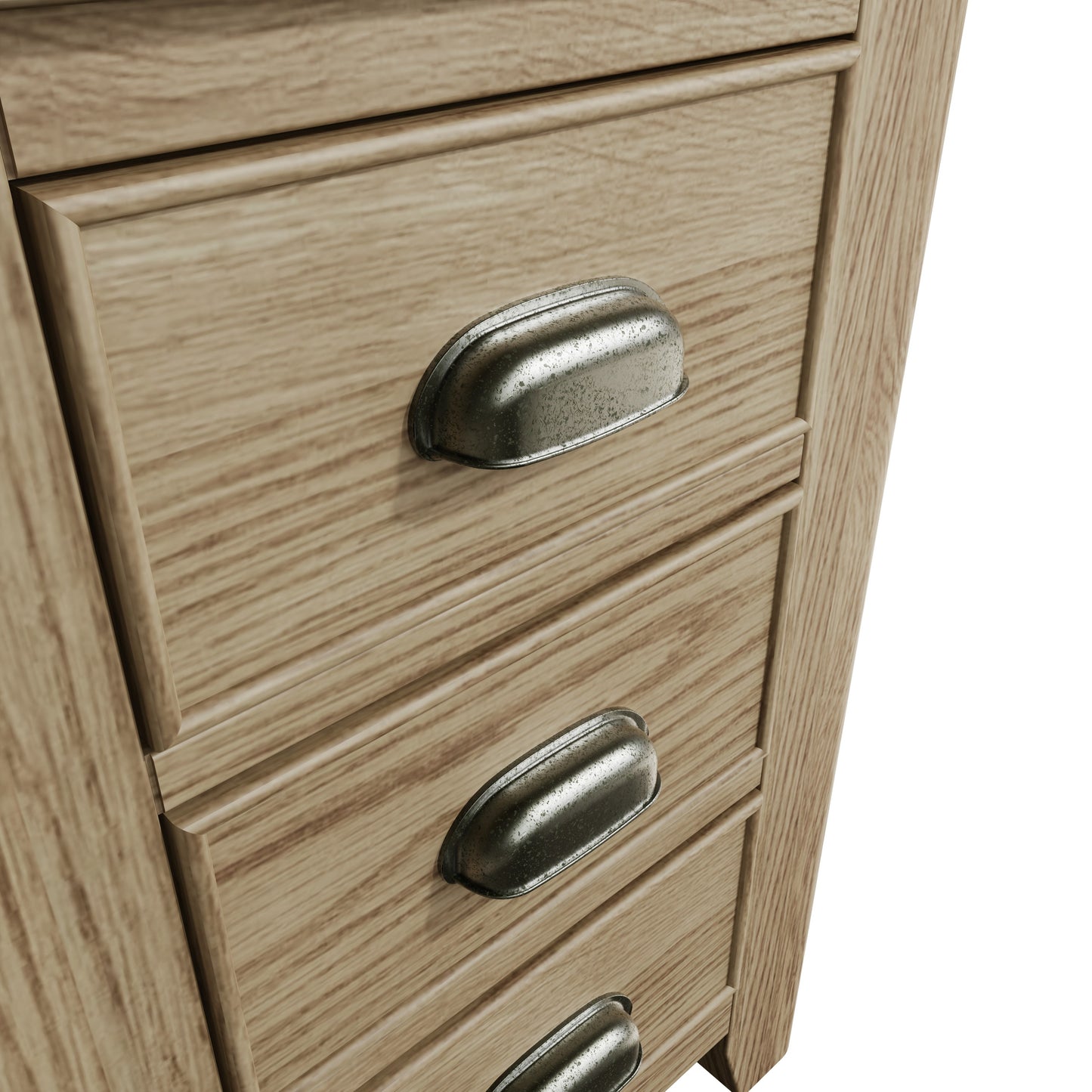 Helios Smoked Oak Large Bedside Cabinet