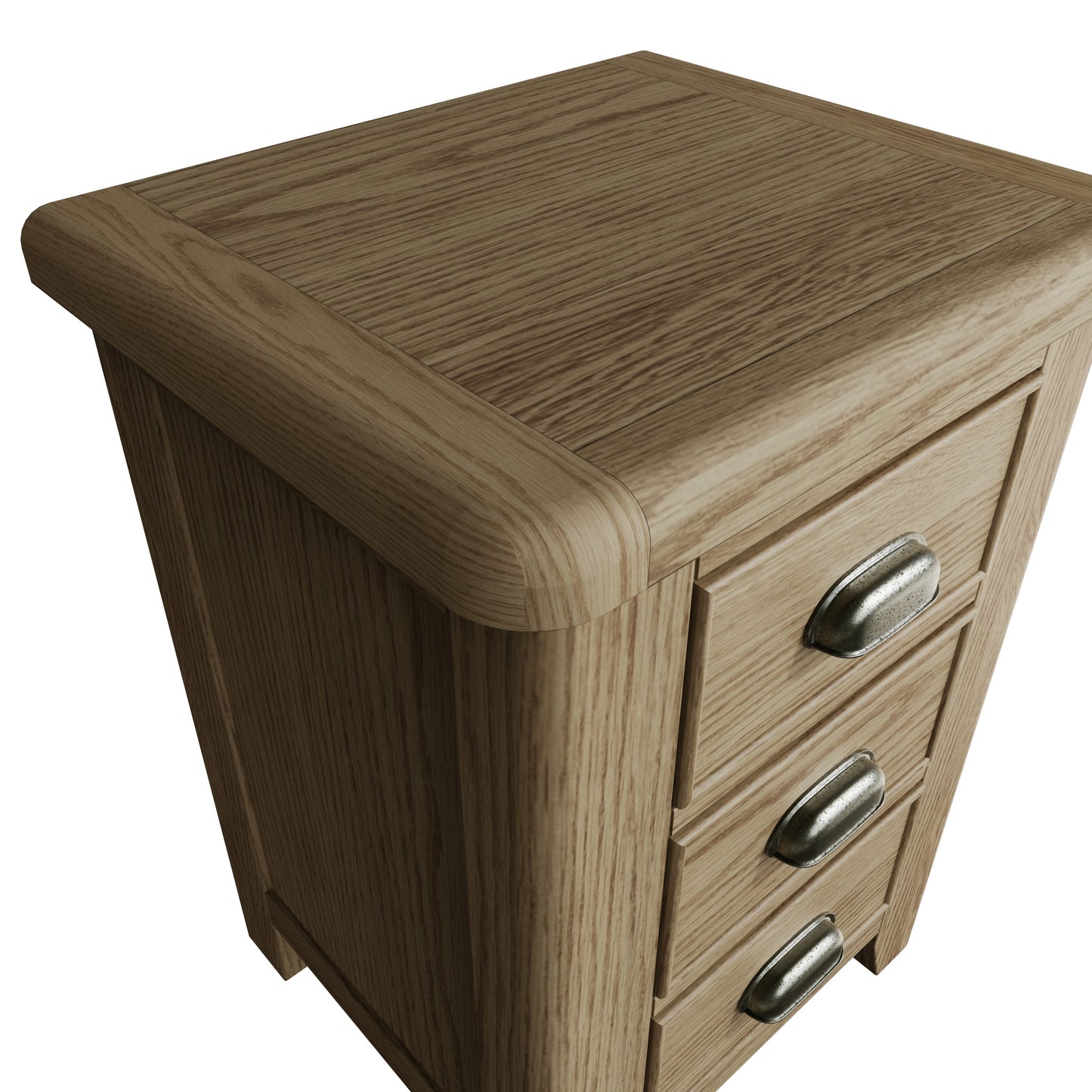Helios Smoked Oak Large Bedside Cabinet