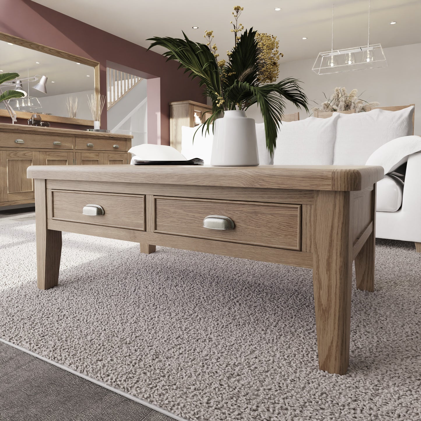 Helios Smoked Oak Large Coffee Table