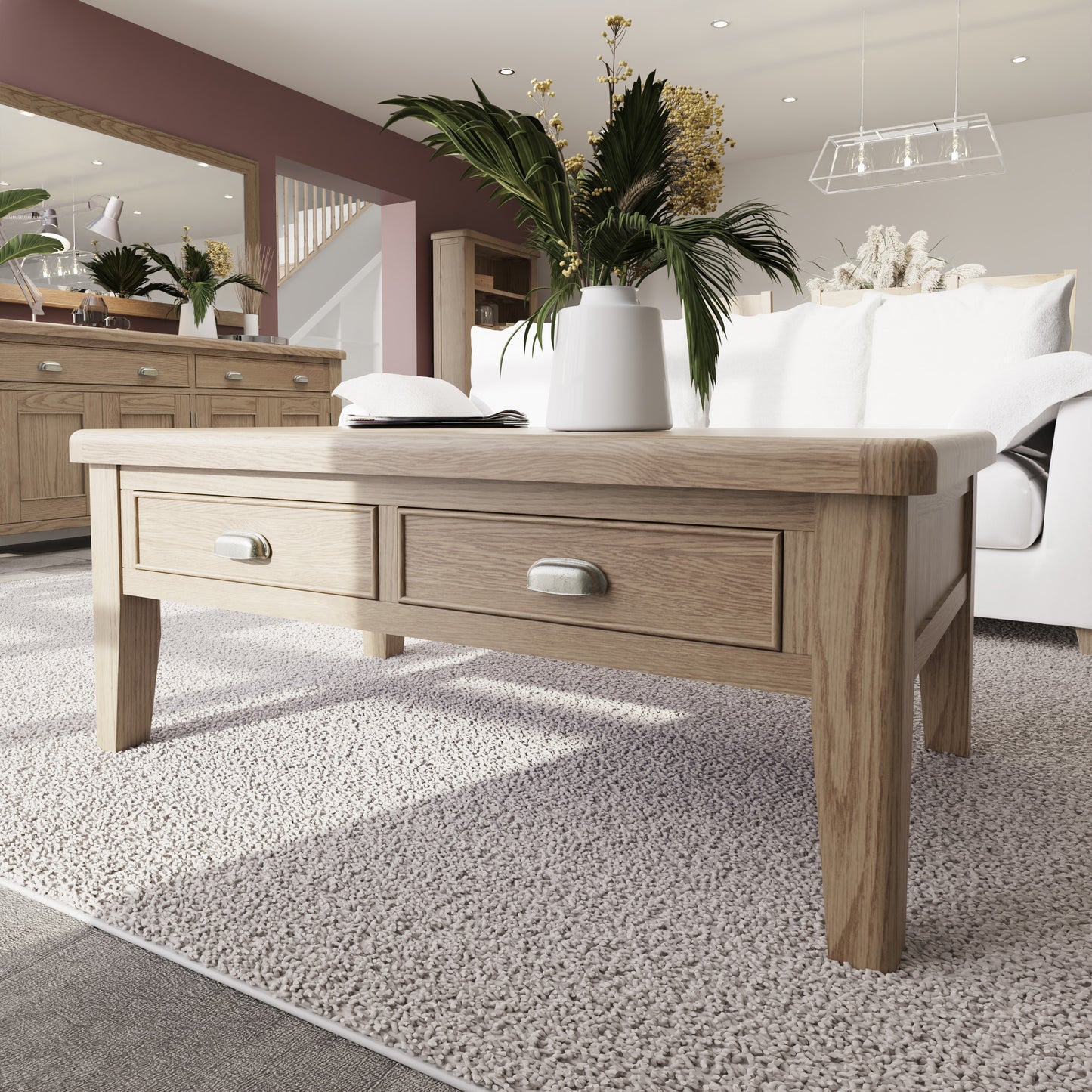 Helios Smoked Oak Large Coffee Table