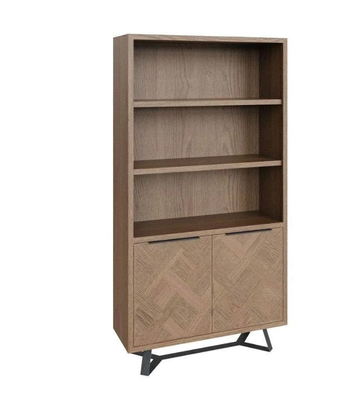 Iris Aged Grey Oak Bookcase