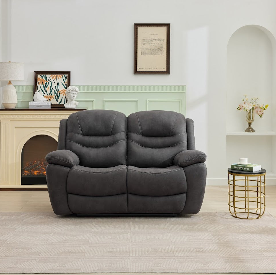 Berlin Grey 2 Seater Power Recliner