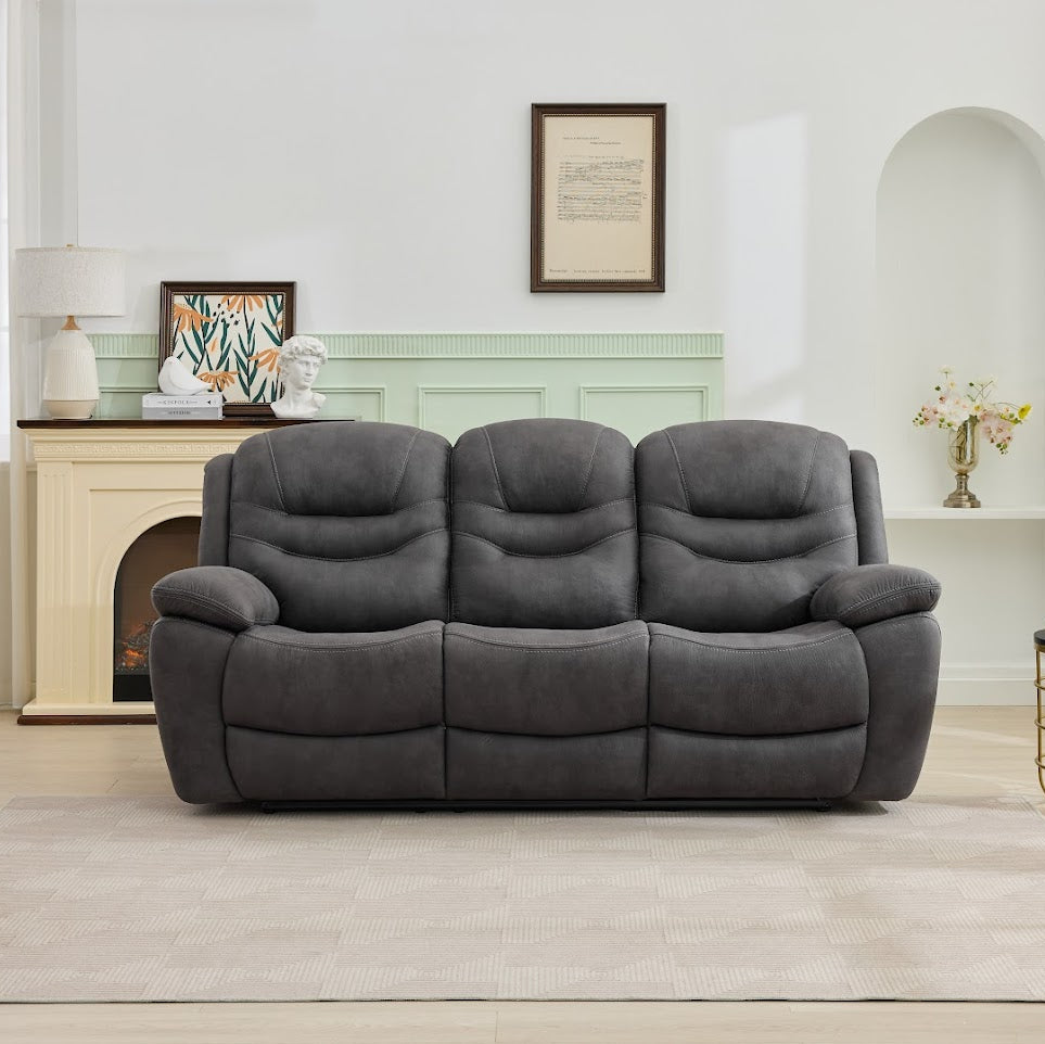 Berlin Grey 3 Seater Power Recliner