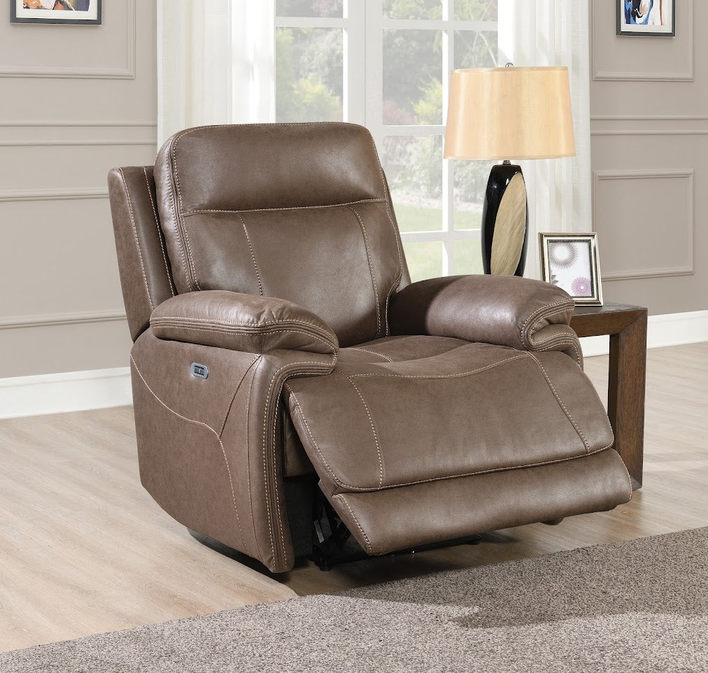 Glasgow Chair - Power Recliner - Chestnut