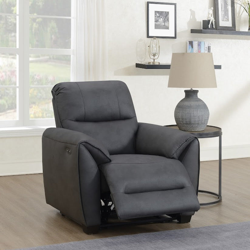 Oslo Chair - Power Recliner - Dark Grey