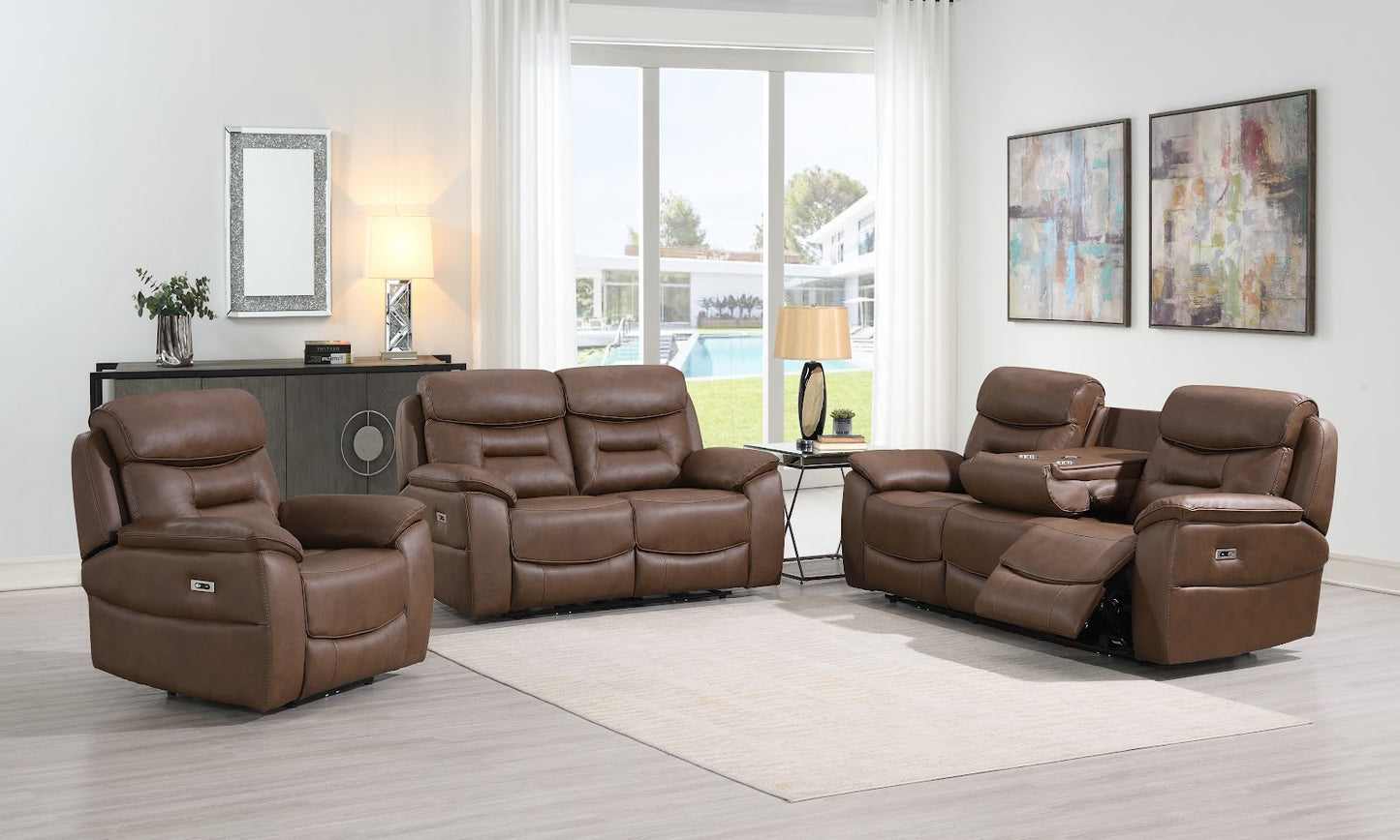 Palma Chair - Power Recliner - Chestnut