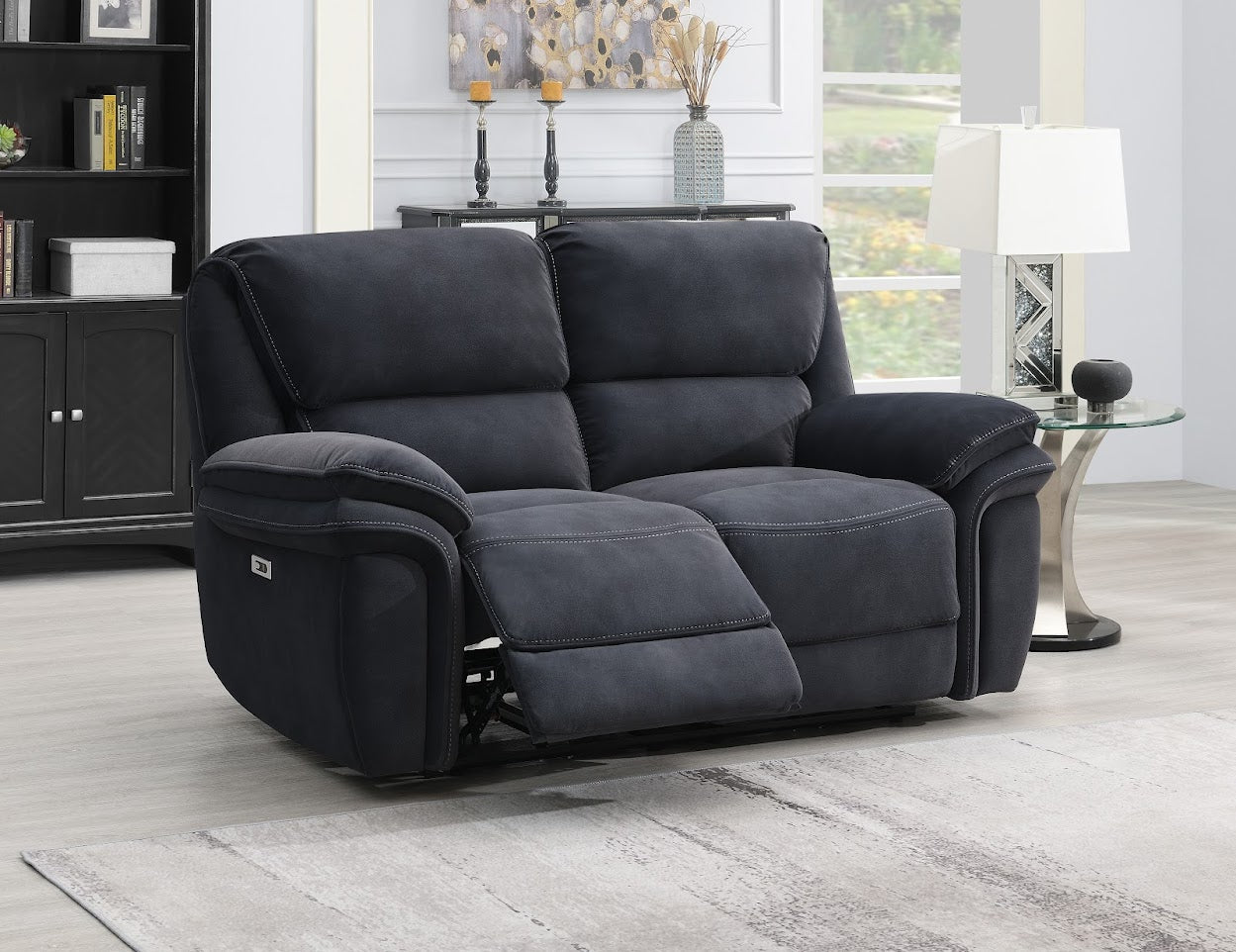 Praque 2 Seater Power Recliner - Bowery Ink