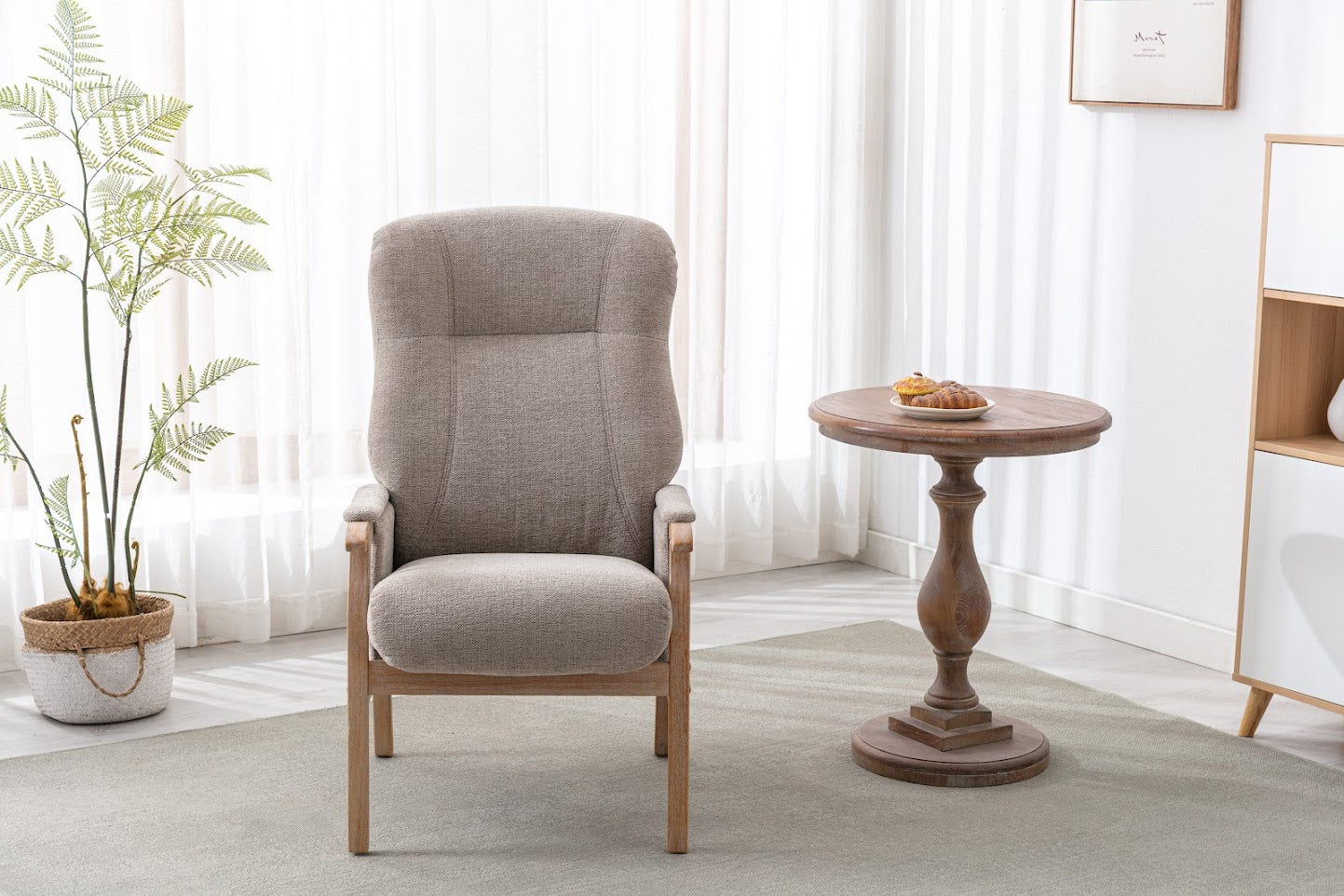 Seville Fireside Chair - Oatmeal