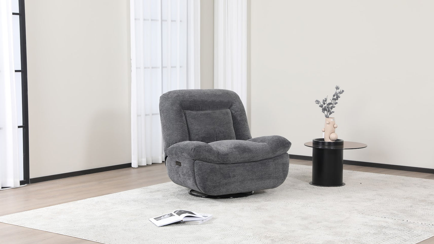 Belarus Reclining Chair - Light Grey