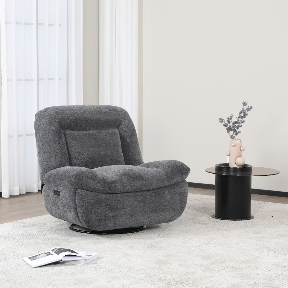 Belarus Reclining Chair - Light Grey