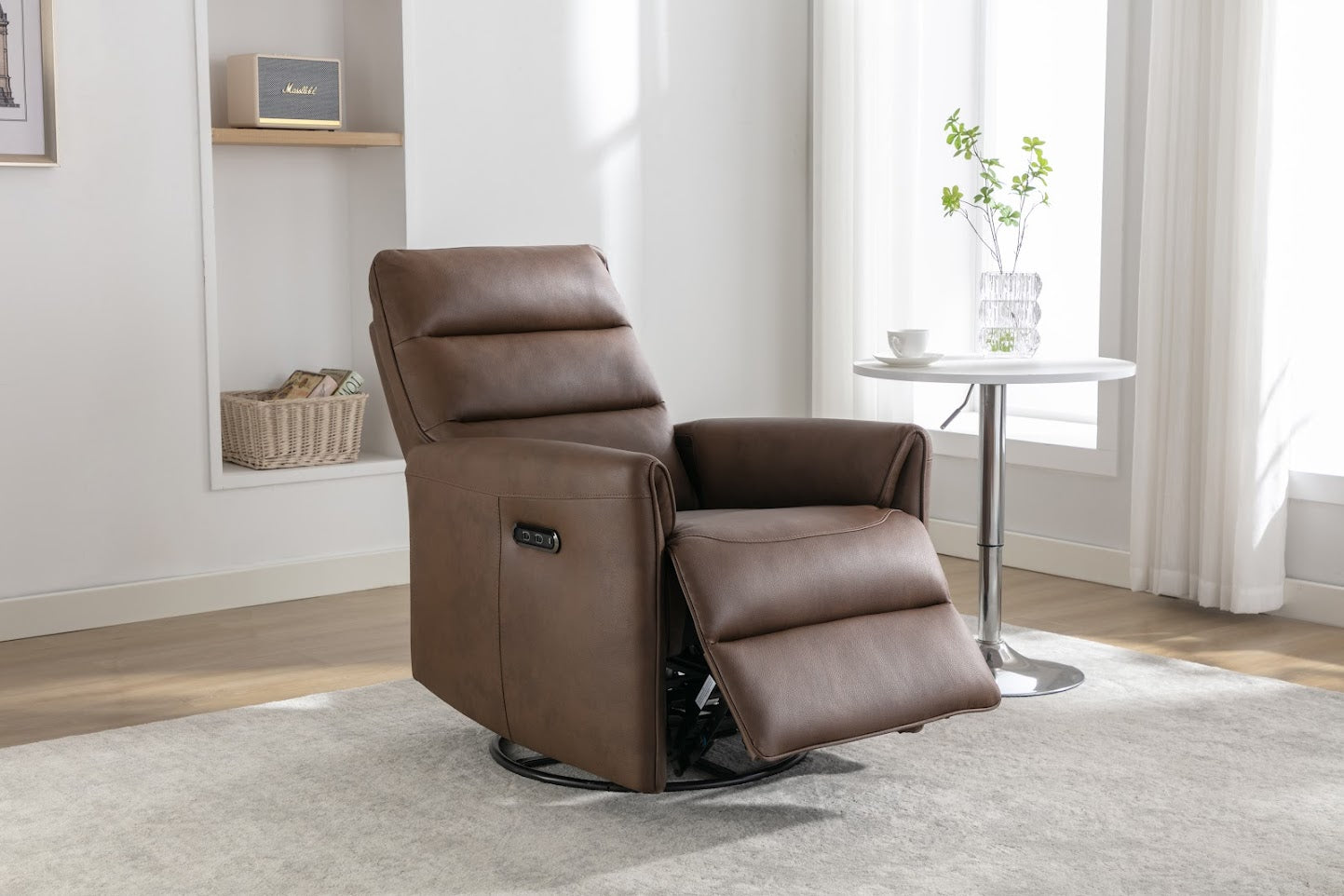 Stockholm Swivel & Glide Chair - Chestnut