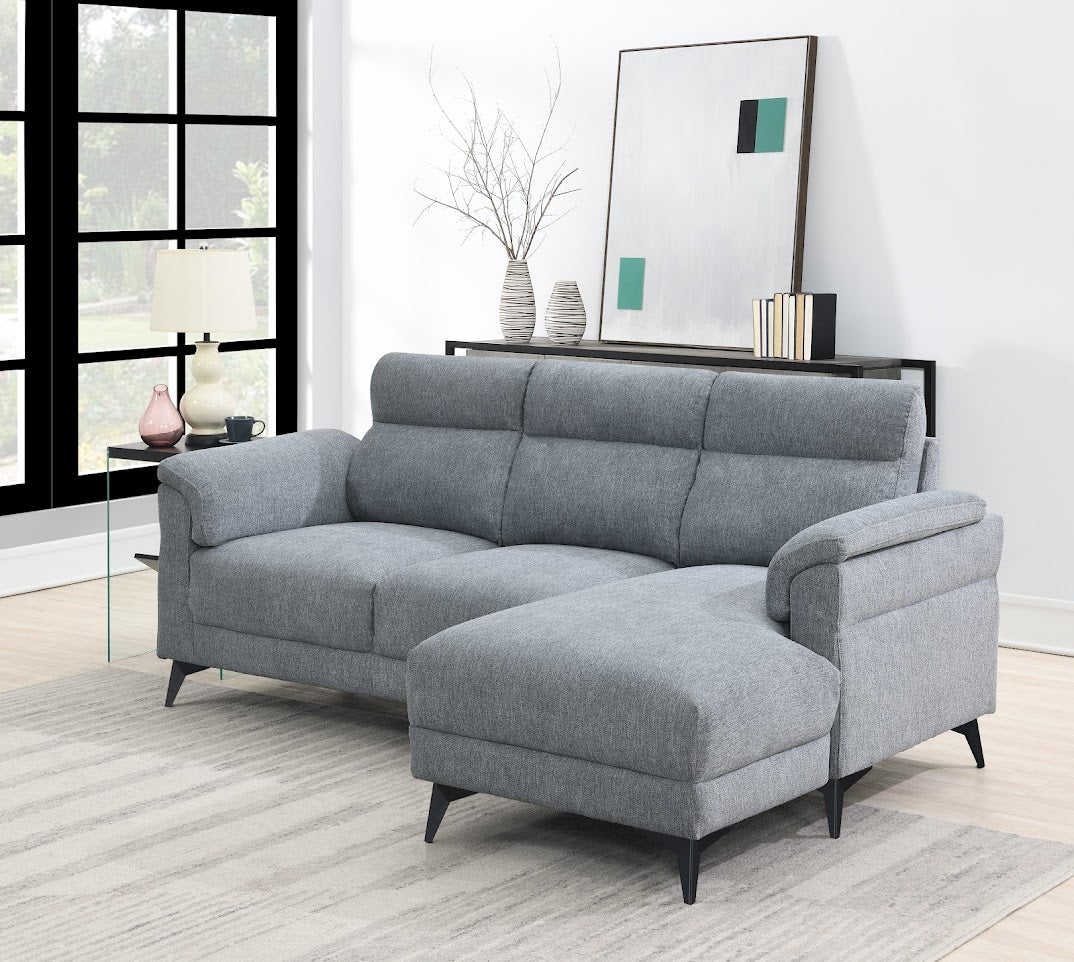 Porto 3 Seater Right Hand Facing Chaise - Grey