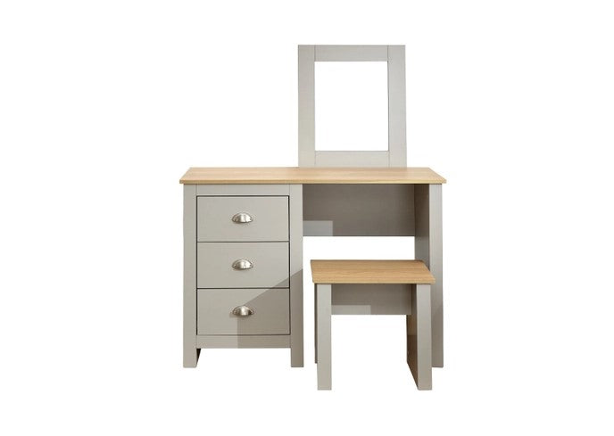 Logan Dressing Table Set - Grey & Barley Oak
