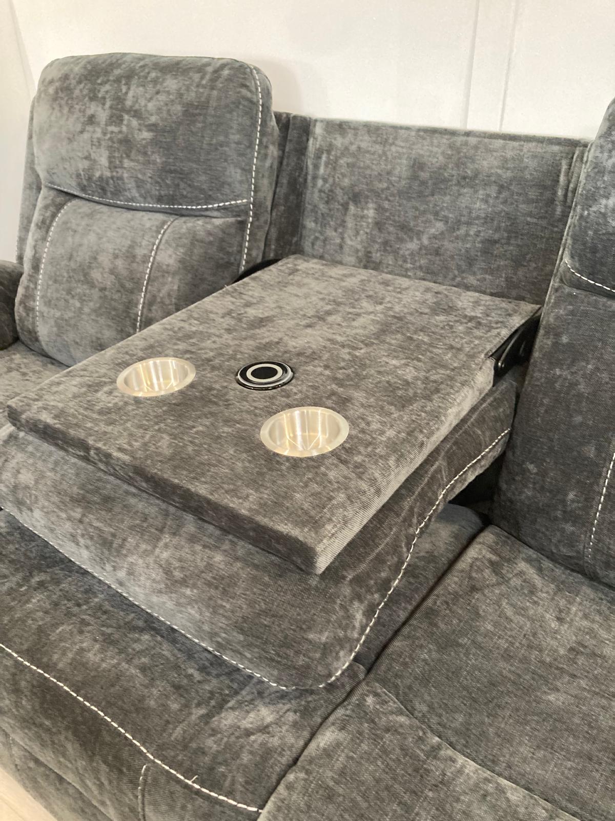 Lucy 3+1+1 Reclining Suite with Drop Down Table