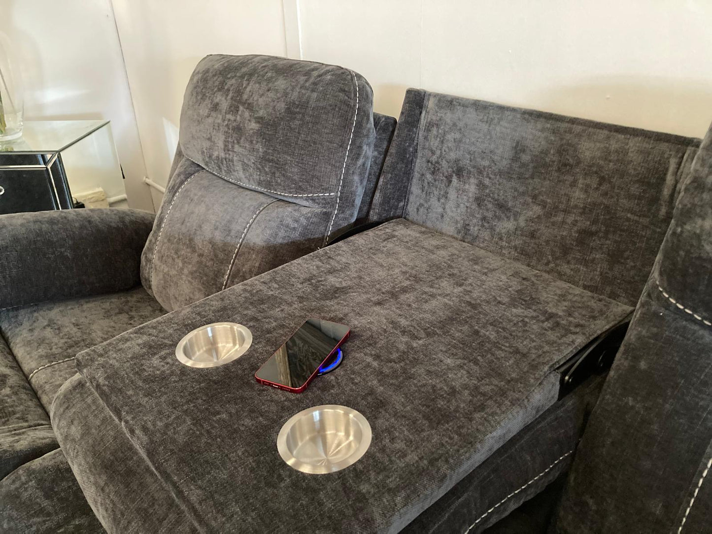 Lucy 3+1+1 Reclining Suite with Drop Down Table