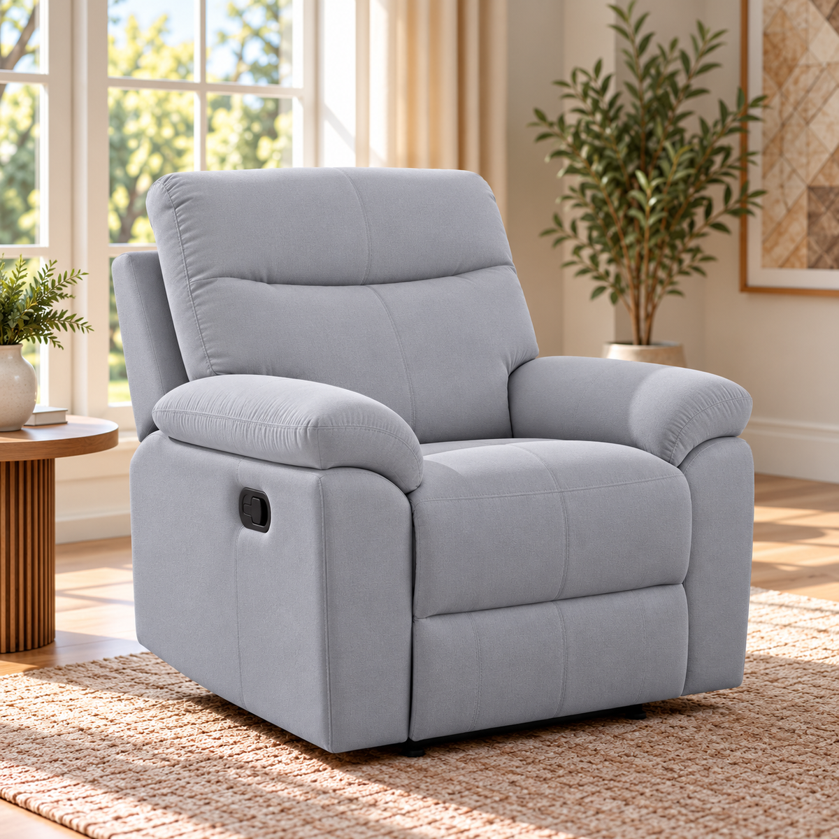 Violethill 1 Seater Fabric Manual Recliner
