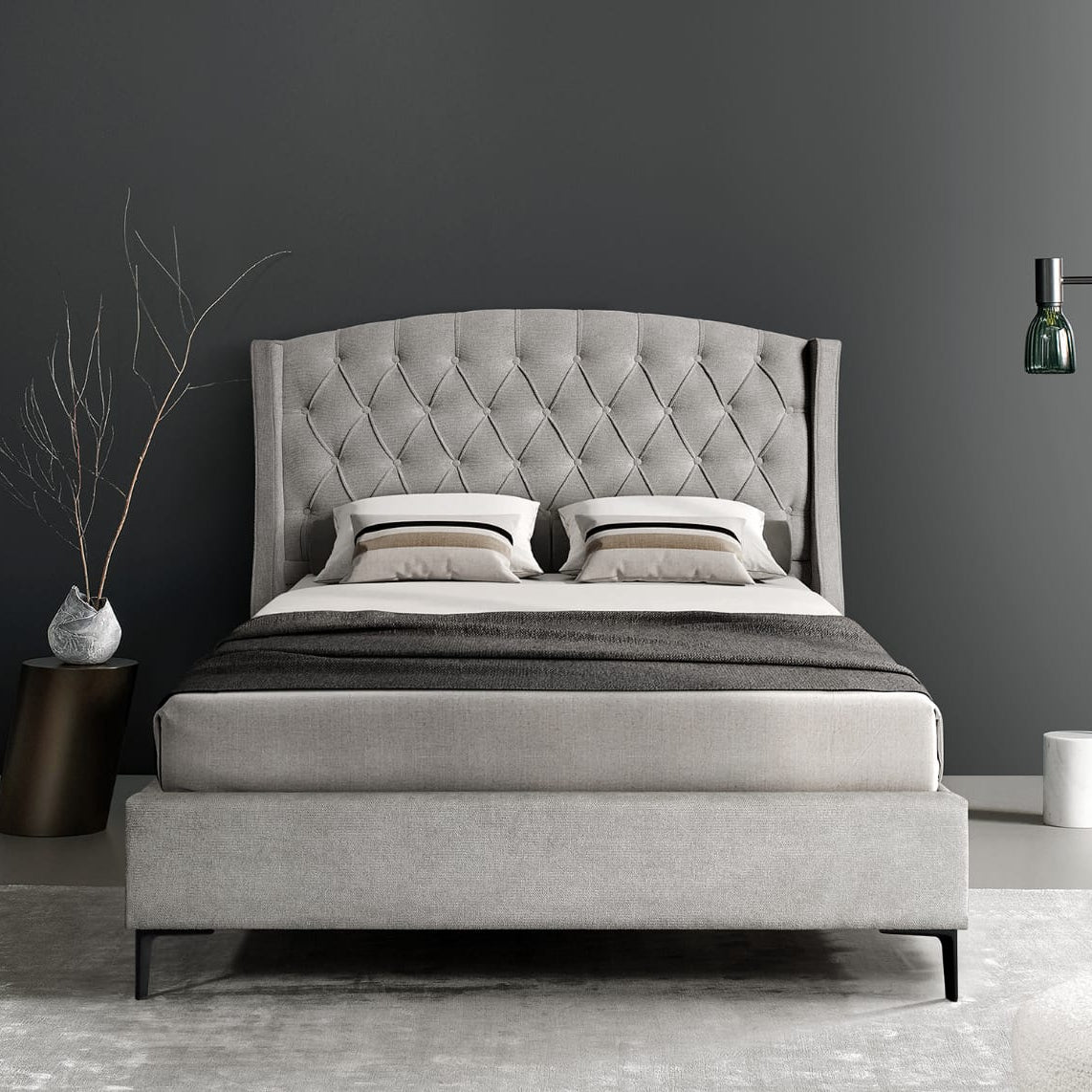 Windsor 6'0 Super King Size - Grey Fabric