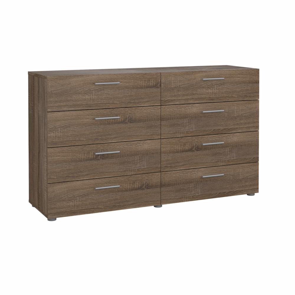 Pepe 8 Drawer Chest - Truffle