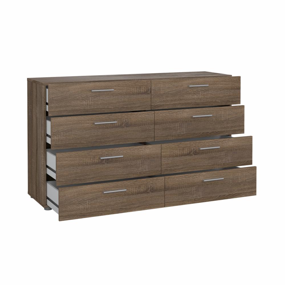 Pepe 8 Drawer Chest - Truffle