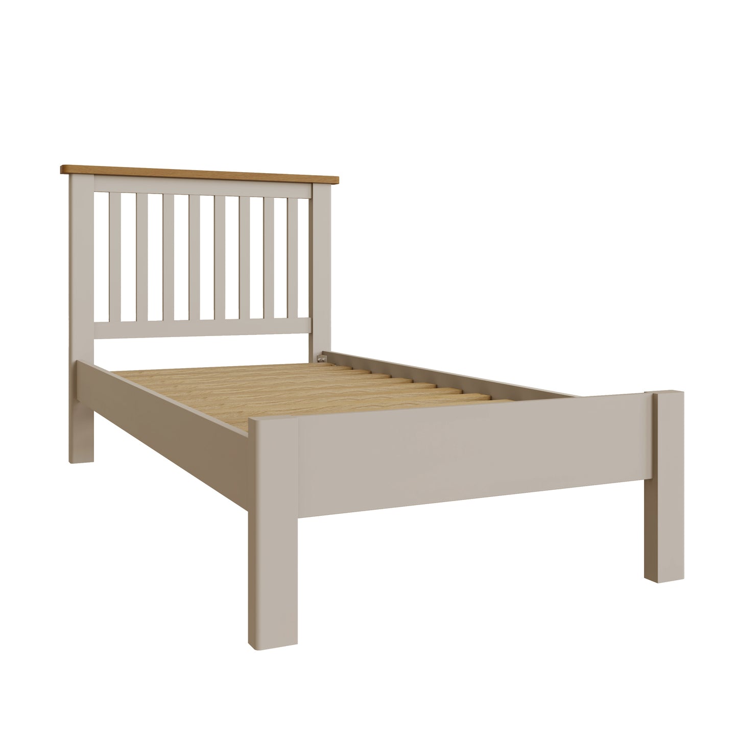 Rhea Dove Grey Single Bed Frame