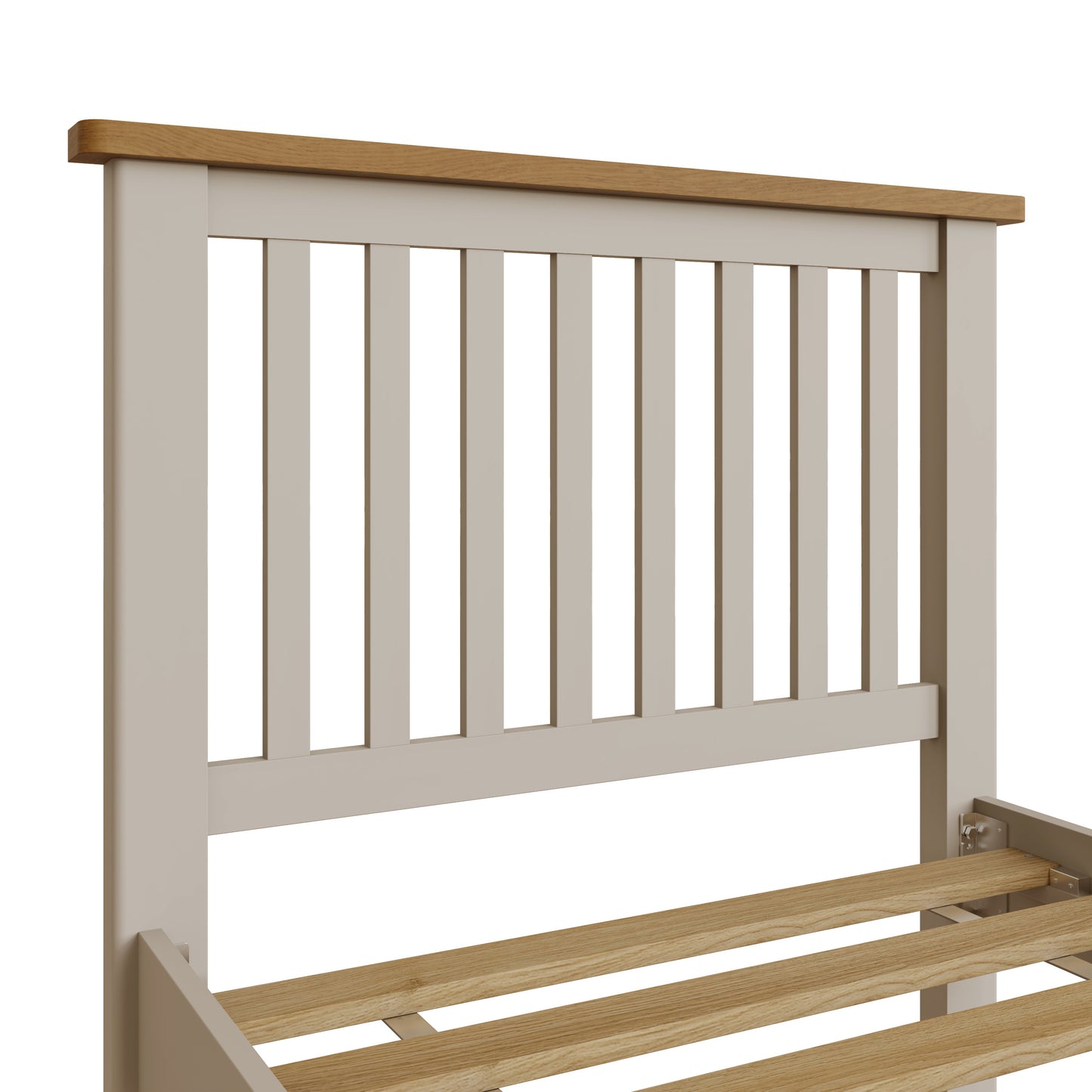 Rhea Dove Grey Single Bed Frame