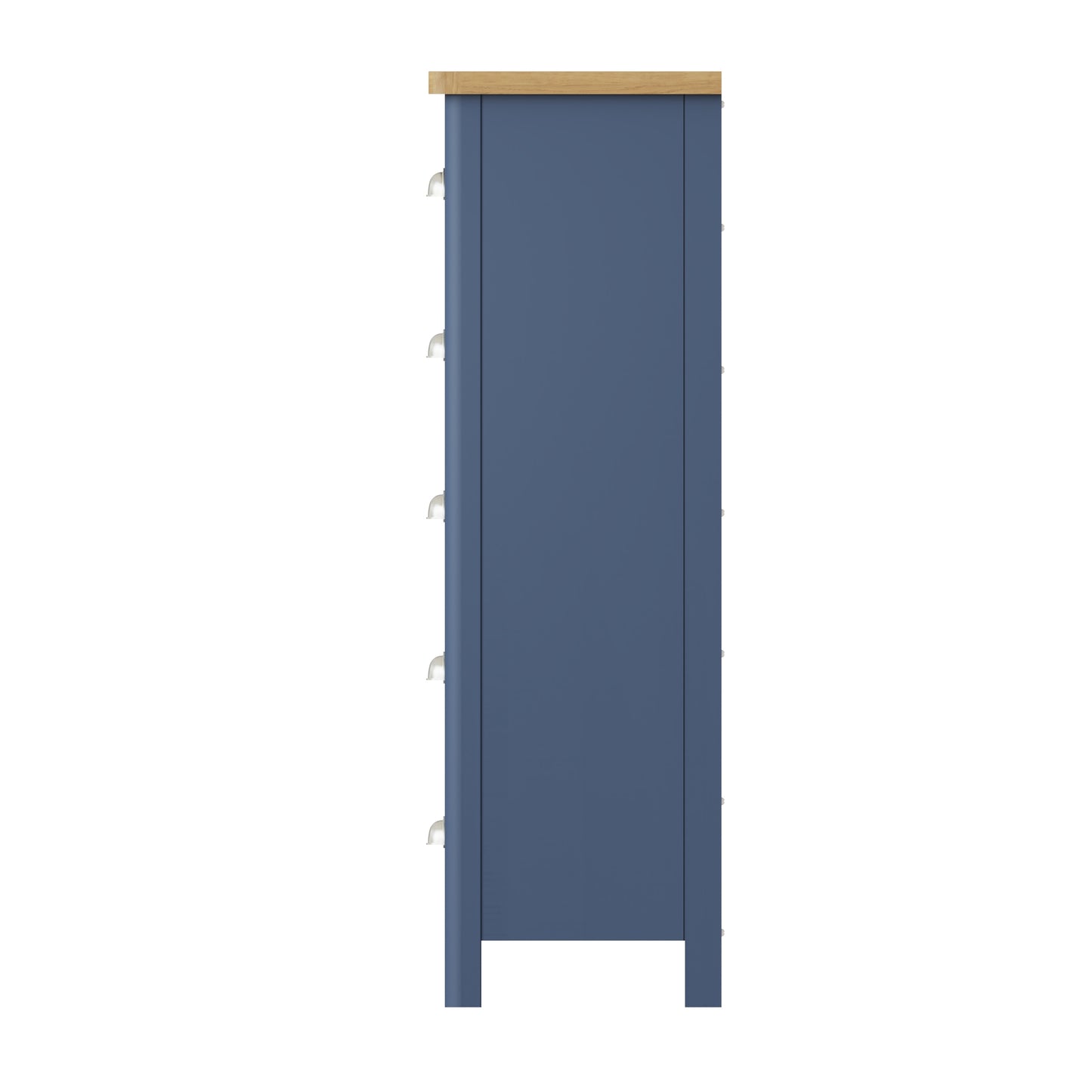 Rhea Blue 5 Drawer Narrow Chest of Drawers